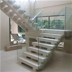 Design Modern Balcony Side Rails Standoff Glass Railings Exterior for House-A