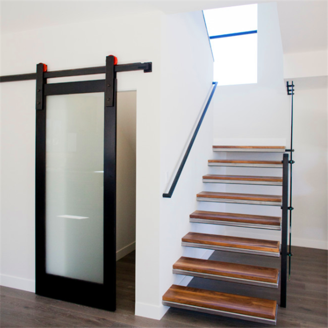 J- New design framless floating glass moder staircase 