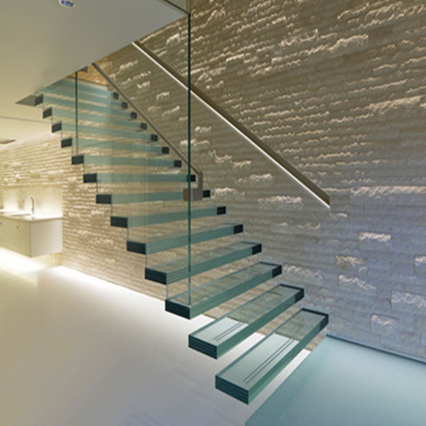 J- Safety Custom Cantilever Glass Staircase