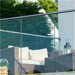 Balustrade design glass railing U channel clamp with aluminium material-A
