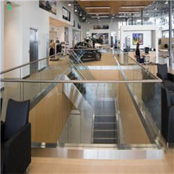 led U channel glass railing frameless aluminum glass railing led mounting channel design-A