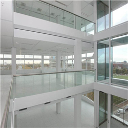 10mm 12mm 15mm laminated tempered glass, customizable high quality aluminum U shape channel glass clamp railing outdoor-A