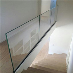 U chanel stainless steel 304 glass balcony railing balustrade frameless glass DIY install-A