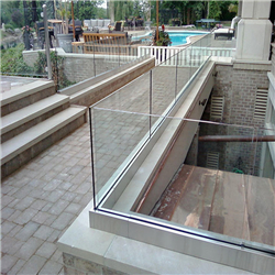 easy to install strong Balustrade Glass Railing aluminum u channel glass railing for frameless-A
