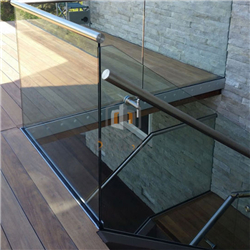 Prima customize aluminium U channel railing design glass balustrade-A