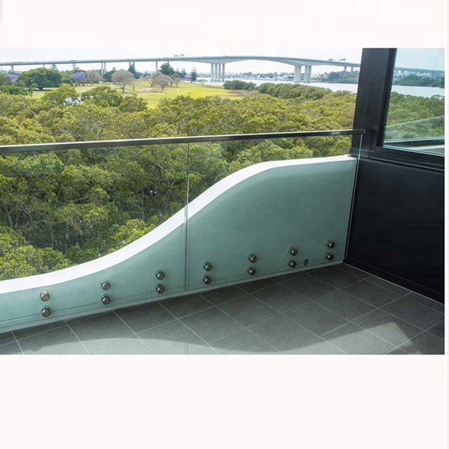 S-Easy installation 304 stainless steel frameless glass standoff railing 