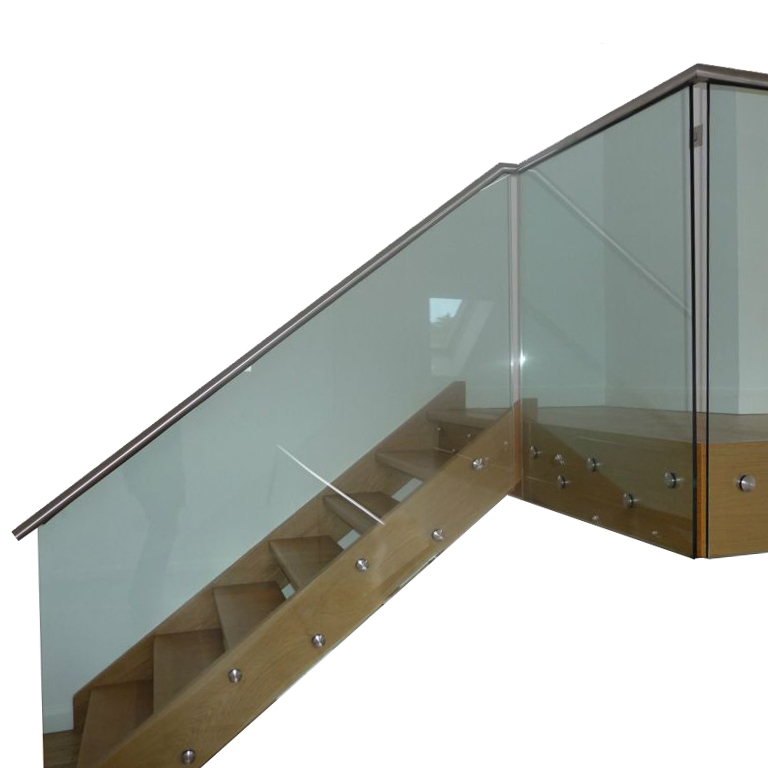 S-Frameless wall mounted s.s standoff railing