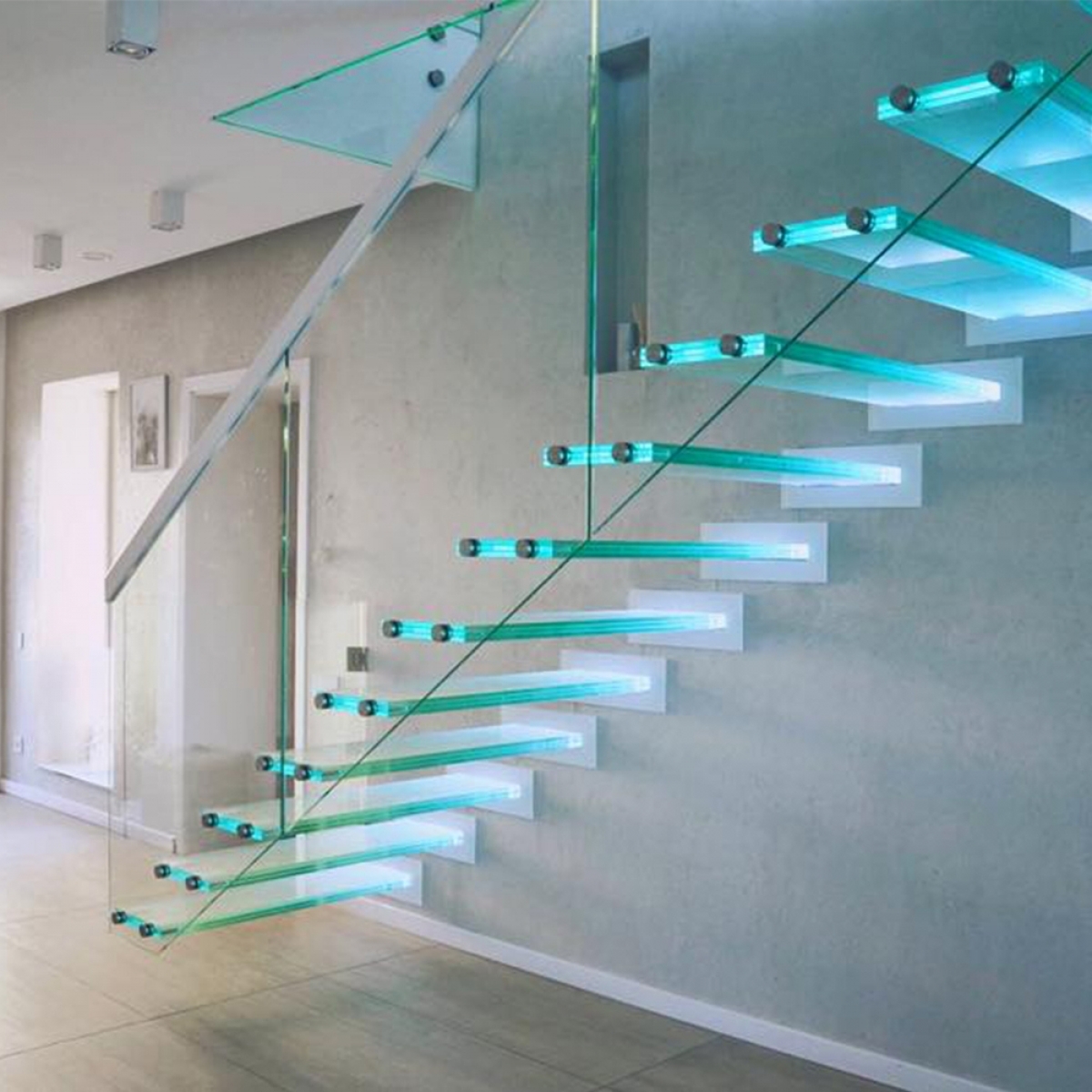 J-Building Floating Stairs/Modern Glass Staircase