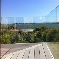 High Quality Modern Terrace Frameless Glass Balustrade Balcony U Channel Aluminum-A