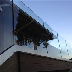 U Channel Glass Balustrade Balcony Aluminum Panel Glass Railing-A