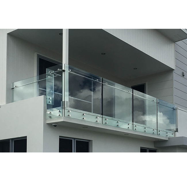S-Good quality stainless steel standoff glass railing