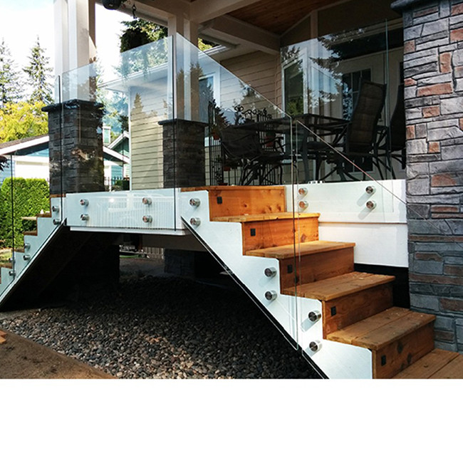 S-Balcony Stainless Steel handrail Design For Standoff Glass railing