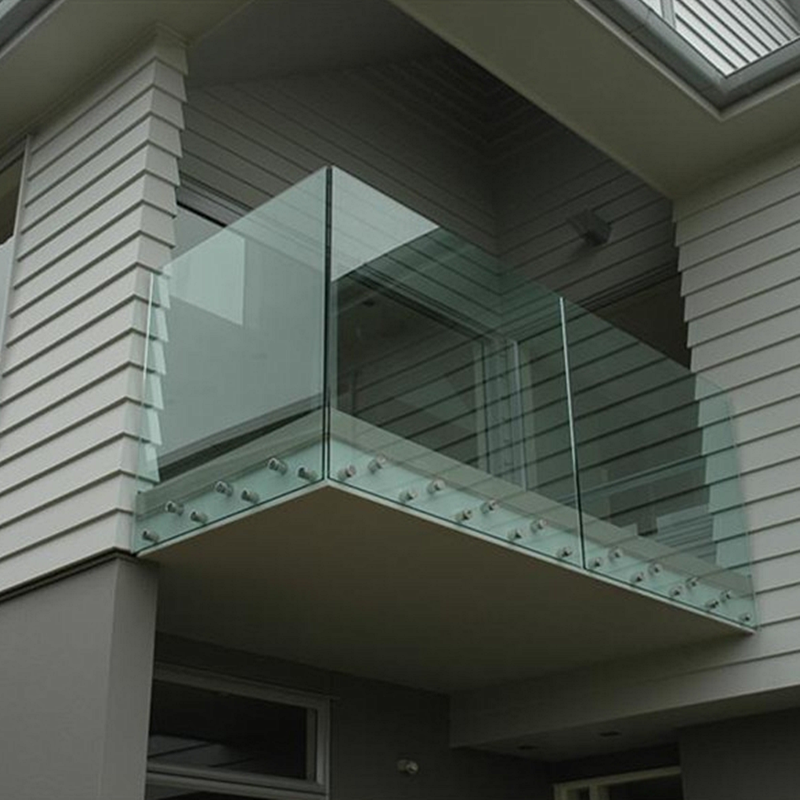 S-Adjustable stainless steel standoff glass railing