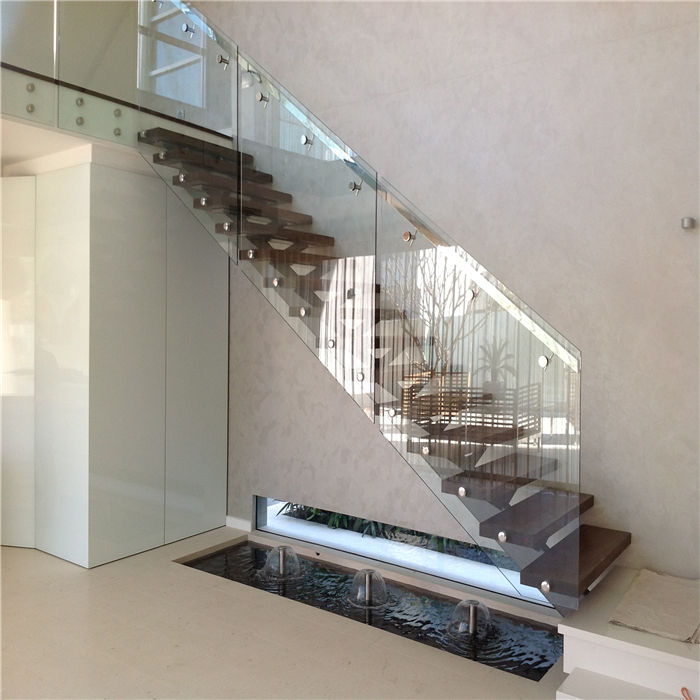 S-Stainless steel Glass standoff railing with shelf clamp hardware fittings 