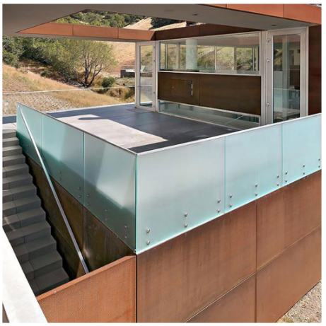 S-Stainless steel standoff glass standoff hardware railing for balcony