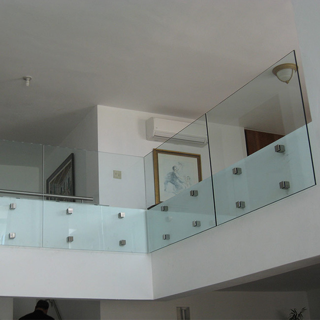 S-Pin Fixed Style Standoff Laminated Glass railing