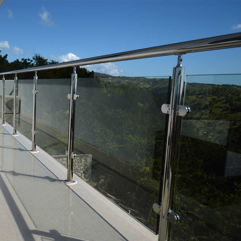 S-Frameless glass balustrade channel railing baluster