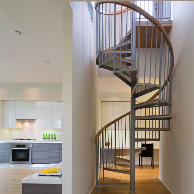 J-Aluminum Alloy Popular Modern Metal spiral stairs