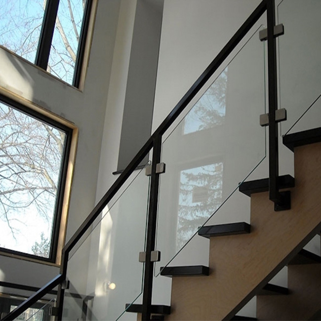 S-Glass baluster railing handrails for outdoor steps