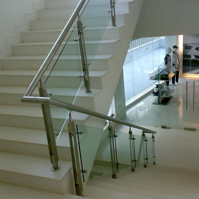 S-Modern Design Stainless Steel Post Glass Railing for Balcony