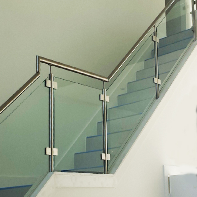 S-Stainless Steel Post Tempered Glass Railing Glass Balustrade for Balcony