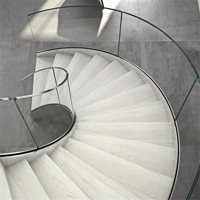 J-stairs PRIMA design marble curved staircase project