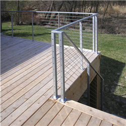 Top Manufacturer Interior Stair Railing Kits Stainless Steel Cable Railing System-A