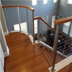 Residential Modern stainless steel cable railing systems for staircase