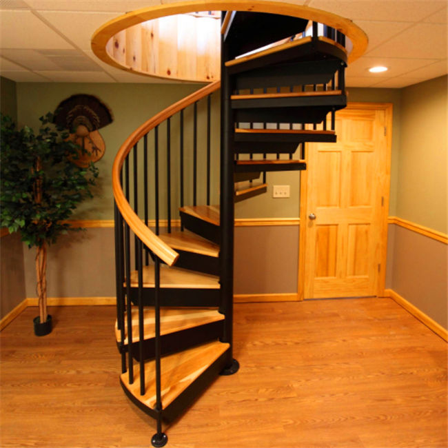 J-indoor iron spiral stairs cust iron spiral stairs