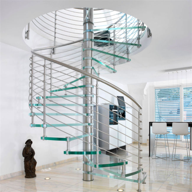 J-stair glass stair railing designs stair handrail steel