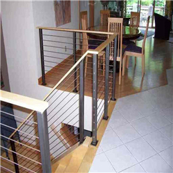 Stainless Steel Square Pipe Railing Design Cable Balcony Balustrade Decking Fence balustrade accessories-A
