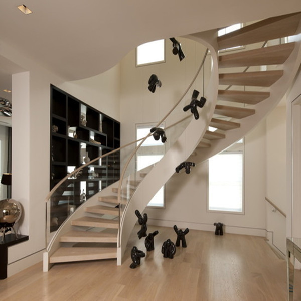 J-stairs railing designs in iron stair stringers