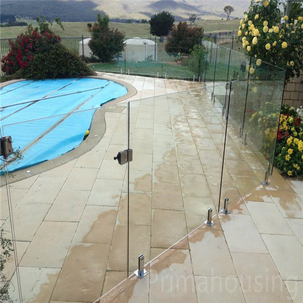 S-Swimming Pool Glass Spigot Railing / Round Friction Glass Balustrade Spigots