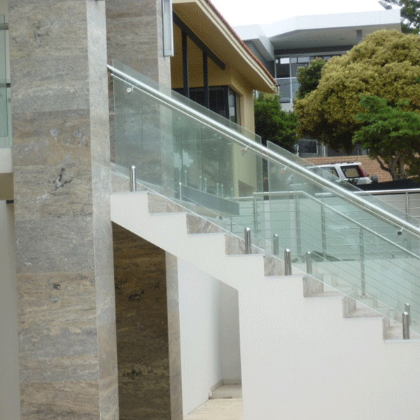 S-Stainless Steel Spigot Mounting Rail Floating Glass Railing Glass Balustrade