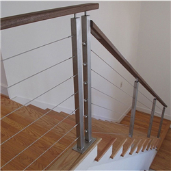 factory price cable railing for wood stairs railing from Foshan direct stair factory-A