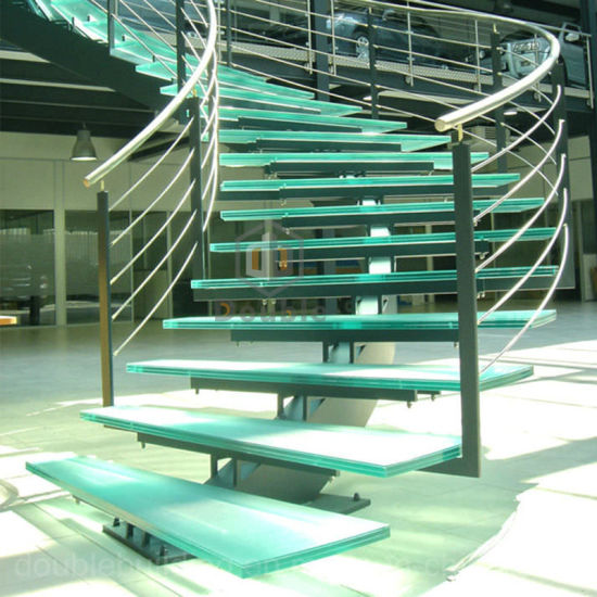 J-Modern tempered Glass Stairs
