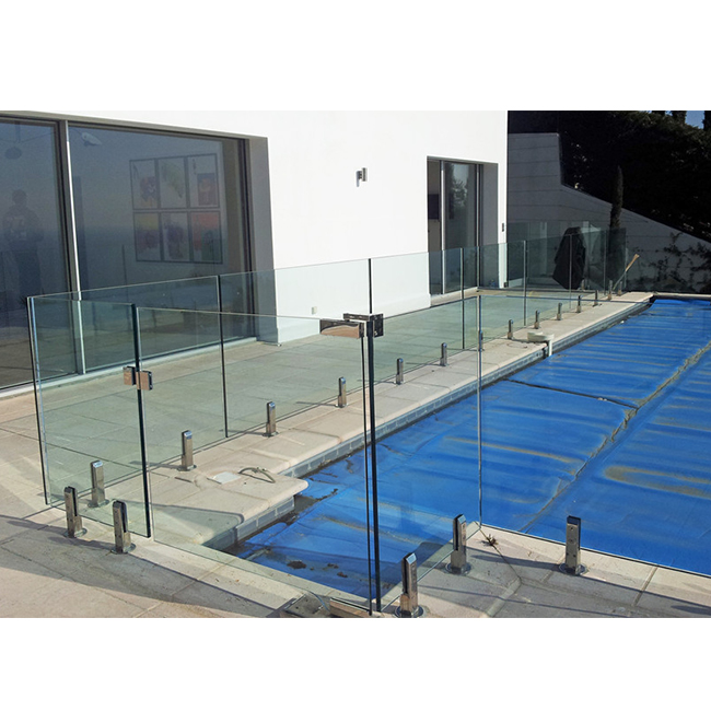 S-Duplex 2205 spigot railing tempered glass balustrade / spigot glass railing