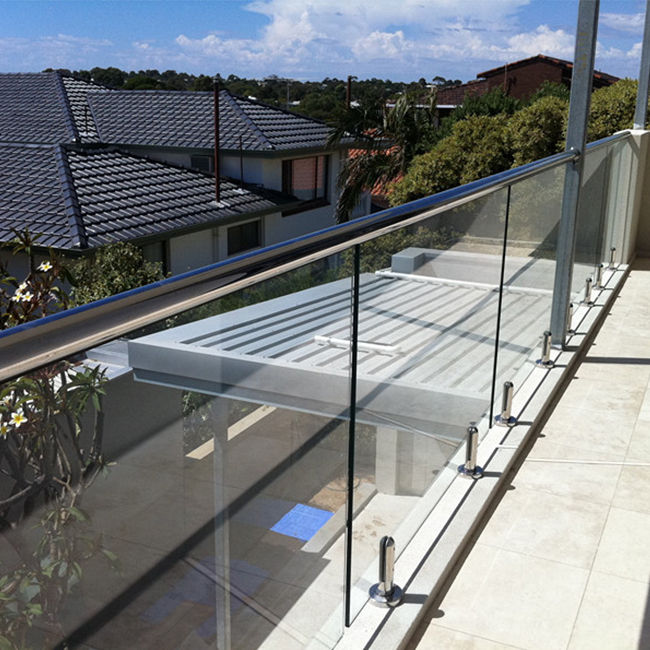 S-Luxury swimming pool railing /spigot glass balustrade outdoor
