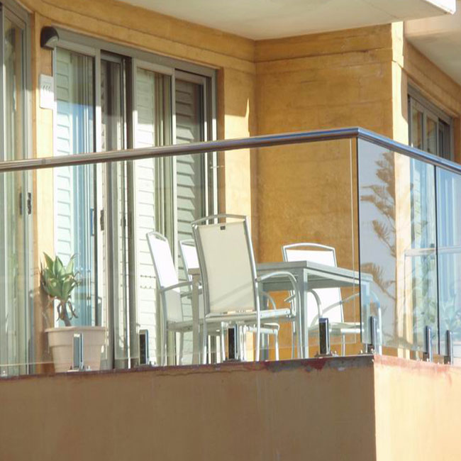 S-Stainless steel frameless glass balustrade spigot balusters railings