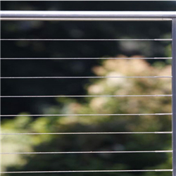 Floor mount Residential Modern Stainless Steel Cable Railing for Outdoor/Interior Decking-A