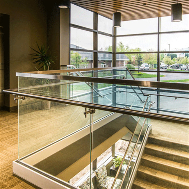 J-2021 High Quality  u channel glass railing with certification