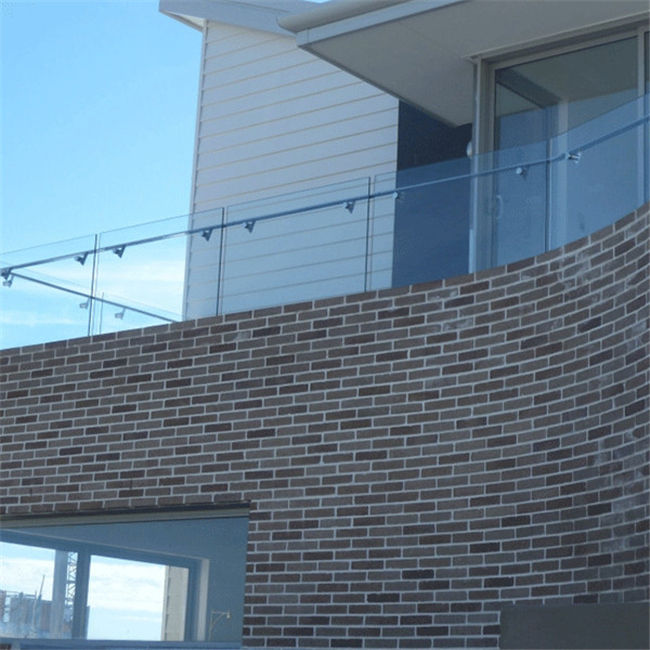 J-safety tempered toughened laminated glass balustrade railing