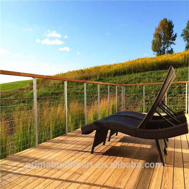 S-Terrace cable railing design for Villa