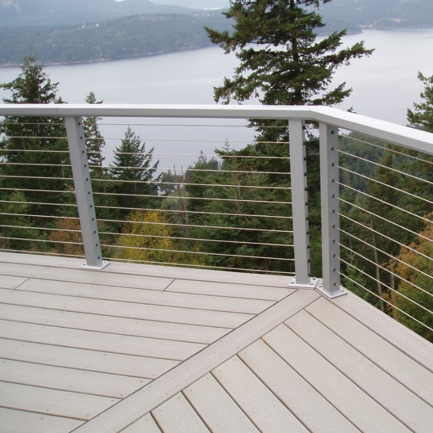 S-Design stainless steel stair railing post/cable wire railing