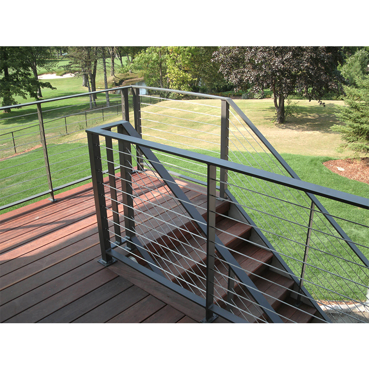 S-Balustrade Handrail Stainless Steel 304 /316 Cable Stair Railing Design