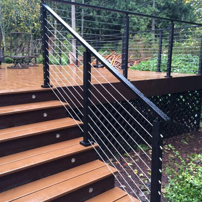 S-Galvanized vertical wire cable railing 