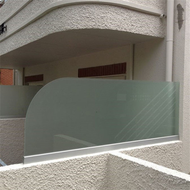 J-frameless balcony glass railing 