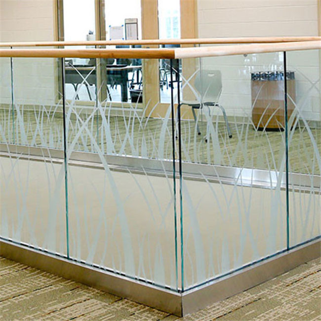 J-Aluminum Base Shoe Railing Frameless Glass Balustrade Stair Glass Railing