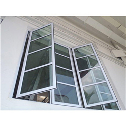 High Quality Aluminum Casement Window Wooden Color Windows Double Glazed Window-A