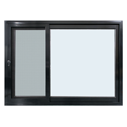 Double glazed windows aluminum frame tempered glass sliding window large glass kitchen windows-A